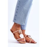 Boto Embellished Suede Slippers Nude Victoria | ePonuda.com