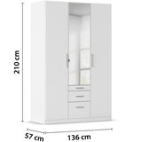 home24 OMARA S KLASIČNIMI VRATI, bela | Shoptok.si