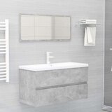 vidaXL Ormarić za umivaonik boja betona 90 x 38,5 x 45 cm od iverice | shoptok.hr