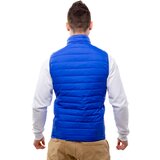 Glano Men's quilted vest - blue Cene