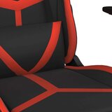  Gaming stol z oporo za noge črno in rdeče umetno usnje, (21152266) | Shoptok.si