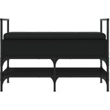 vidaXL Klupa za cipele crna 85 5x42x57 5 cm od konstruiranog drva | shoptok.hr