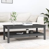 vidaXL stolić za kavu sivi 110x50x40 cm od masivne borovine Cijene