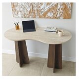 Hanah home Radni sto Infini Travertine Walnut | Eponuda.com