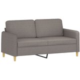  Dvosjed s ukrasnim jastucima smeđesivi 140 cm od tkanine Tupe | Shoptok.si