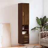  Visoka komoda boja hrasta 34,5x34x180 cm od konstruiranog drva | shoptok.hr