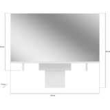 MID.YOU Ogledalo Emma, Bela | Shoptok.si