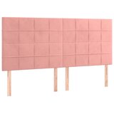  box spring s madracem LED ružičasti 180x200cm baršunasti | shoptok.hr