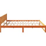  Krevetni okvir Vosak smeđi Masivna borovina 200 x 200 cm | shoptok.hr