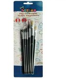 Luna Luna: 5-delni komplet čopičev s poni krznom različnih mer | Shoptok.si