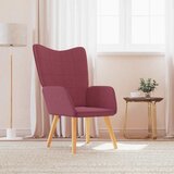  Stolica za opuštanje od tkanine crvena boja vina | shoptok.hr