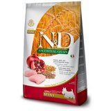 N&d Suva hrana za odrasle pse malih rasa Ancestal Grain, Piletina i nar, 7kg Cene