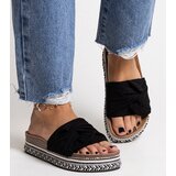 Gemre Massive black flip-flops with decorative sole Nibalie | ePonuda.com