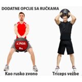 Olimp Sport Wall Ball lopta za bacanje 8 kg sa ručkama | ePonuda.com