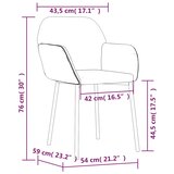  Blagovaonske stolice 2 kom tkanina i umjetna koža svjetlosive | shoptok.hr