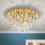 Orion DLU 2516/45 - Kristalno stropno svetlo CELESTE 6xG9/40W/230V, prečnik 45 cm, zlatna | Eponuda.com