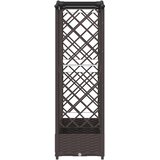  Povišeni krevet s mrežom i krovom Smeđa 203,5 x 40 x 125 cm PP | Eponuda.com