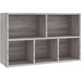  Knjižna omara/komoda siva sonoma 50x25x80 cm inženirski les, (20705239) | Shoptok.si