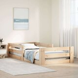 vidaXL Posteljni okvir brez vzmetnice bel 80x200 cm trdna borovina | Shoptok.si