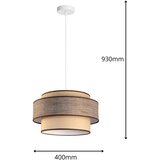  Visilica na sajli GRACE 1xE27/60W/230V prečnik 40 cm bež/braon | Eponuda.com