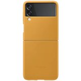 Samsung Usnjena torbica za Galaxy Z Flip3, gorčično rumena | Shoptok.si