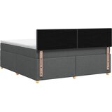  Boxspring krevet s madracem Tamnosiva 160 x 200 cm Tkanina | shoptok.hr