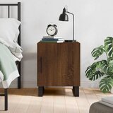 vidaXL Nočna omarica rjavi hrast 40x40x50 cm inženirski les | Shoptok.si