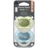 Tommee Tippee tolažilna duda - silikon , nočna, 0-6m, M, 2/1 Cene