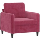  The Living Store Fotelj vinsko rdeč 60 cm žamet - Enosed, (21494895) | Shoptok.si