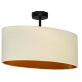 duolla - plafonski luster oval vegan 1xE27/15W/230V krem | Eponuda.com