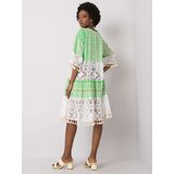 Italy Moda Dress-DHJ-SK-13567.41P-white-green | Shoptok.si