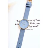 Ernest Women's Analog Suede Watch Without Nickel Blue | ePonuda.com