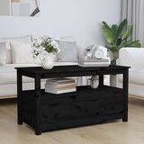 vidaXL Stolić za kavu crni 102x49x55 cm od masivne borovine Cijene