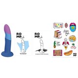 ROMP Piccolo - fleksibilni silikonski dildo (plavo-ljubičasti) | shoptok.hr