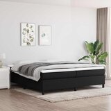  s oprugama i madracem crni 200x200 cm od tkanine | shoptok.hr