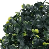 vidaXL Umetni pušpani okrogli z LED lučmi 2 kosi zelene 22 cm | Shoptok.si