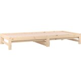  Dnevni ležaj na izvlačenje 2 x (90 x 200) cm masivna borovina | shoptok.hr