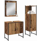  Set namještaja za kupaonicu 3 kom. Smeđa 33 x 33 x 102,5 cm | shoptok.hr