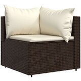  4-dijelna vrtna garnitura od poliratana s jastucima smeđa | shoptok.hr