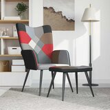  Stolica za opuštanje s osloncem za noge patchwork od tkanine | shoptok.hr