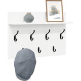  Nadwyčajna obešalnik za plašče s polico Bela 60 x 40 x 12 cm, (5000201074) | Shoptok.si