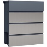  Poštni nabiralnik z režo za časopis antracit + inox mehko zapiranje V64 | Shoptok.si