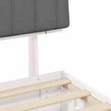  Krevetni okvir s tapiciranim uzglavljem Svijetlo siva | shoptok.hr