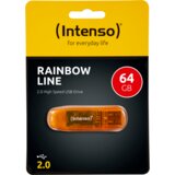 Intenso USB Flash drive 64GB Hi-Speed USB 2.0, Rainbow Line, ORANGE – USB2.0-64GB/Rainbow | Eponuda.ba