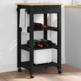  Kuhinjski kolica Jednobojno Crna 88 5 x 40 x 48 cm | shoptok.hr