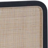  Vzglavje z vzglavjem Črna 120 x 55 x 3 cm Ratan, (5000109308) | Shoptok.si