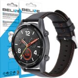 Beline pašček za uro 22MM gt temno rjava/temno rjava usnja, (21969221) | Shoptok.si