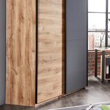 Hom`in omara z drsnimi vrati, barve grafita, barve hrasta | Shoptok.si