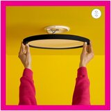 Wiz - LED RGB prigušiva plafonska svetiljka SUPERSLIM LED/22W/230V Wi-Fi crna | Eponuda.com