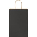  Papirnate vrećice 250 kom s ručkama crne 21x11x31 cm | shoptok.hr